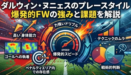 ダルウィン・ヌニェスのプレースタイル｜爆発的FWの強みと課題を解説