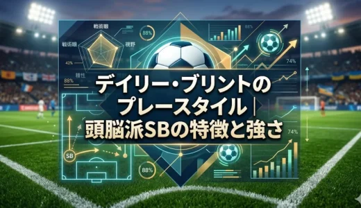 デイリー・ブリントのプレースタイル｜頭脳派SBの特徴と強さ