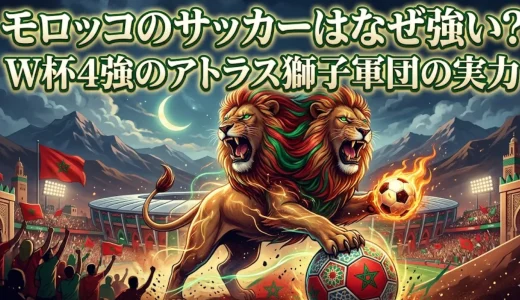 モロッコのサッカーはなぜ強い？W杯4強のアトラス獅子軍団の実力