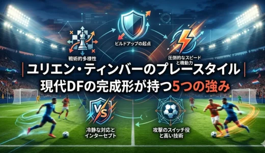 ユリエン・ティンバーのプレースタイル｜現代DFの完成形が持つ5つの強み