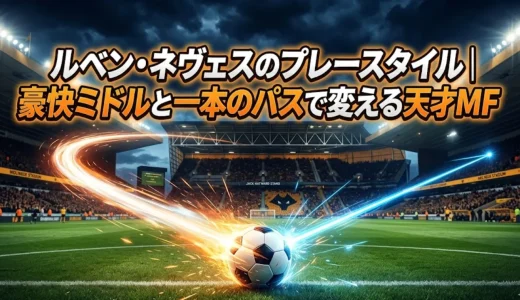 ルベン・ネヴェスのプレースタイル｜豪快ミドルと一本のパスで変える天才MF