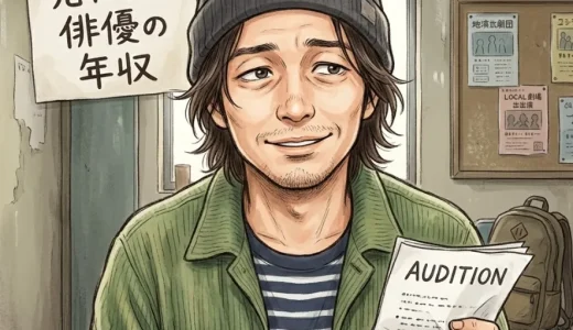 売れない俳優の年収はいくら？バイト掛け持ちのリアルな生活事情